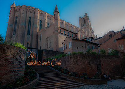 France, Occitanie, Albi, photos de la cathédrale sainte Cécile